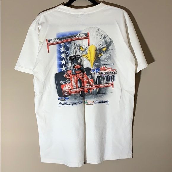Vintage NHRA US Nationals tee. White. Size Large. - Picture 4 of 5